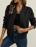 Quilted Bomber Jacket for Women