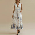 Floral Midi A-Line Dress for Women