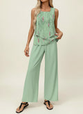 Women's Sleeveless Jumpsuit Set