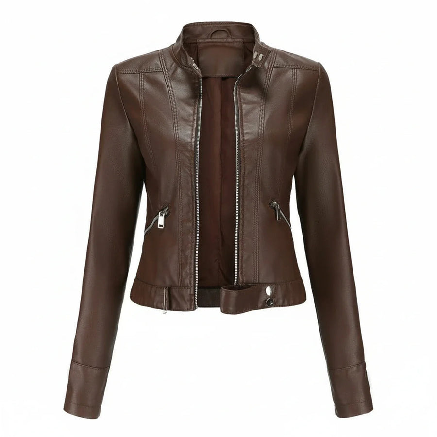 Luvrefashion | Tailored Biker Jacket in Black - back view