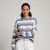 Striped Sweater for Women - Blue