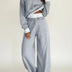 Women's Wide-Leg Trousers Ensemble - Gray