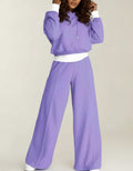 Women's Wide-Leg Trousers Ensemble