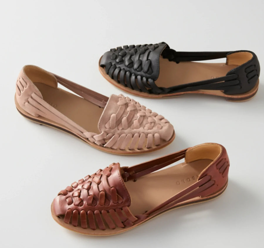 Luvrefashion | Orthopedic Woven Mules for in Black - detail view