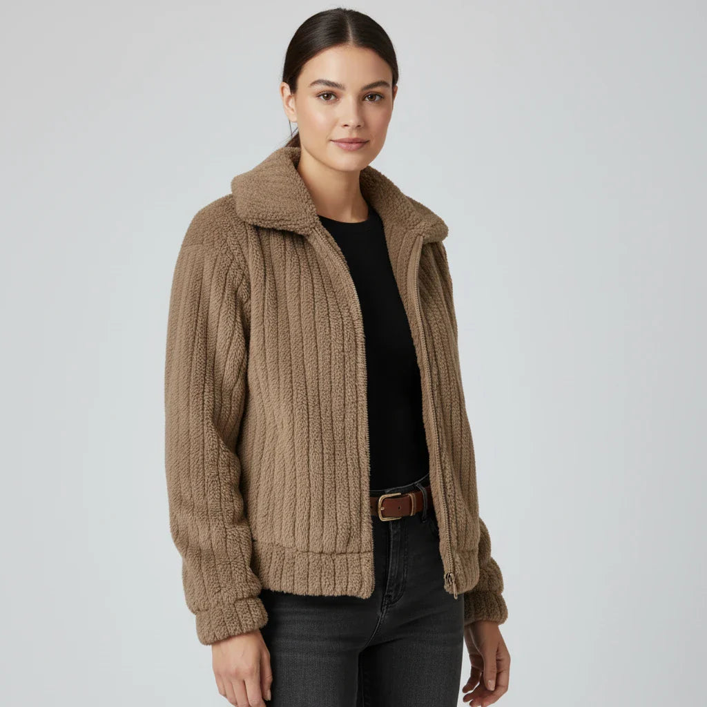 Luvrefashion | Ladies' Zippered Jacket in Dark Blue - image 10