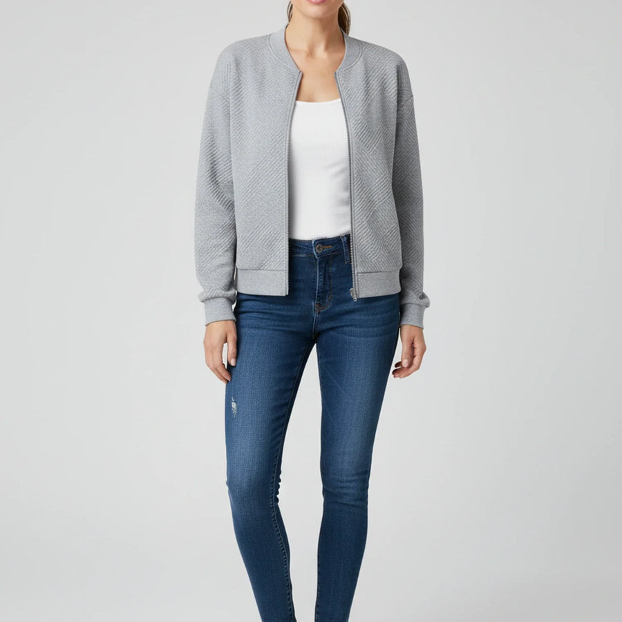 Luvrefashion | Zippered Jacket in Blue - image 8