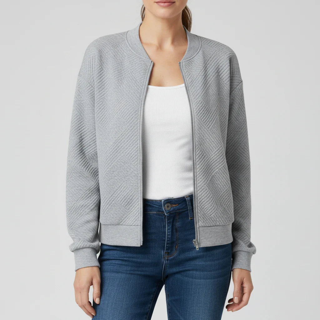 Zippered Jacket in Blue - image 7