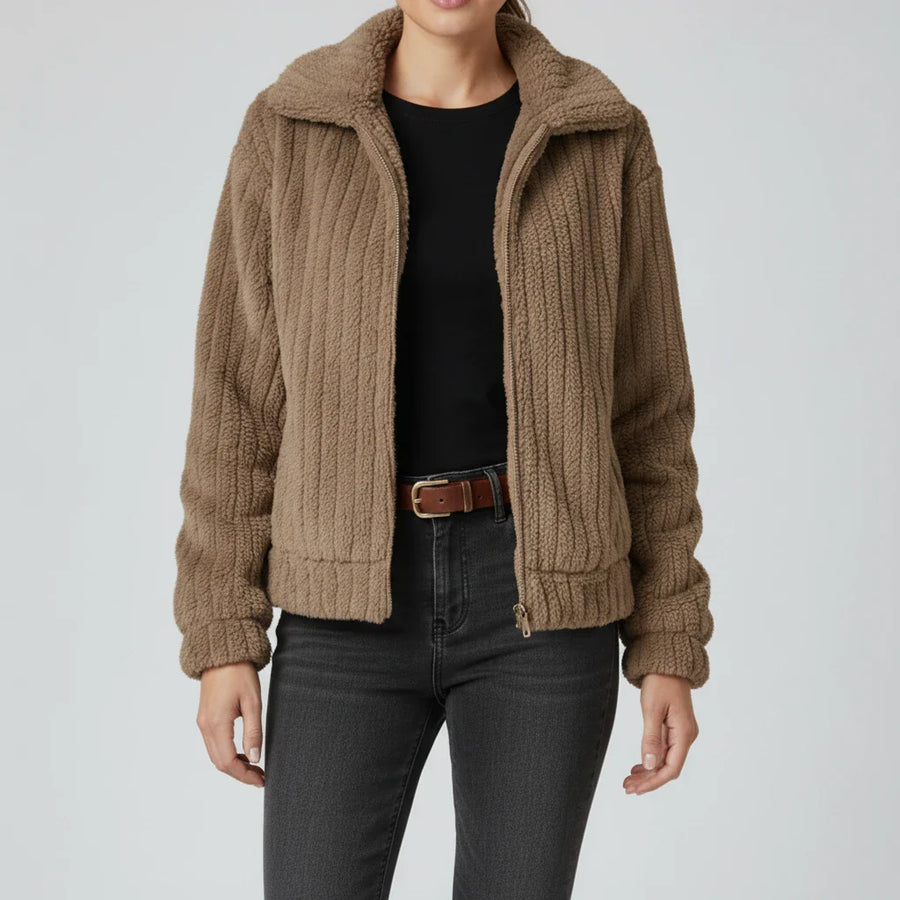 Luvrefashion | Ladies' Zippered Jacket in Dark Blue - image 11