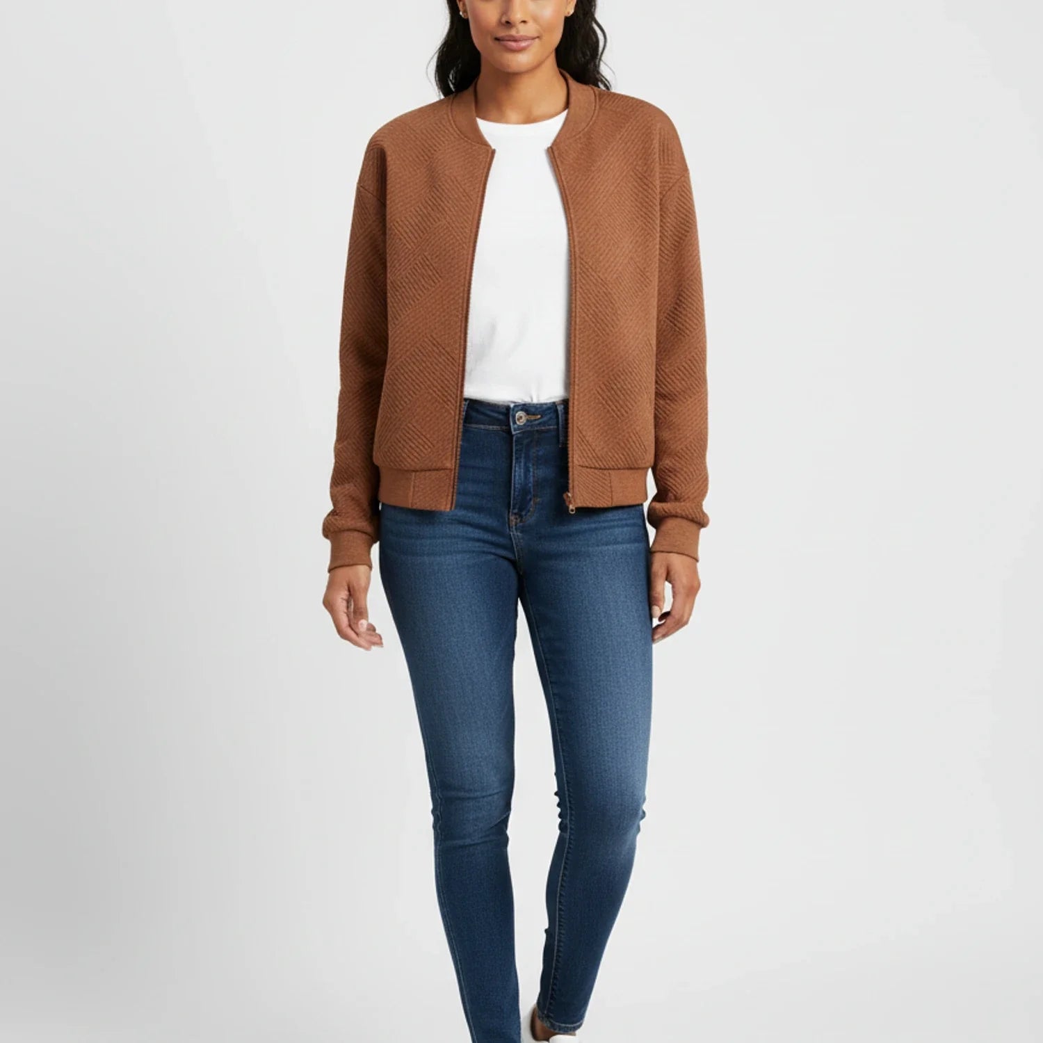 Zippered Jacket in Blue - image 10