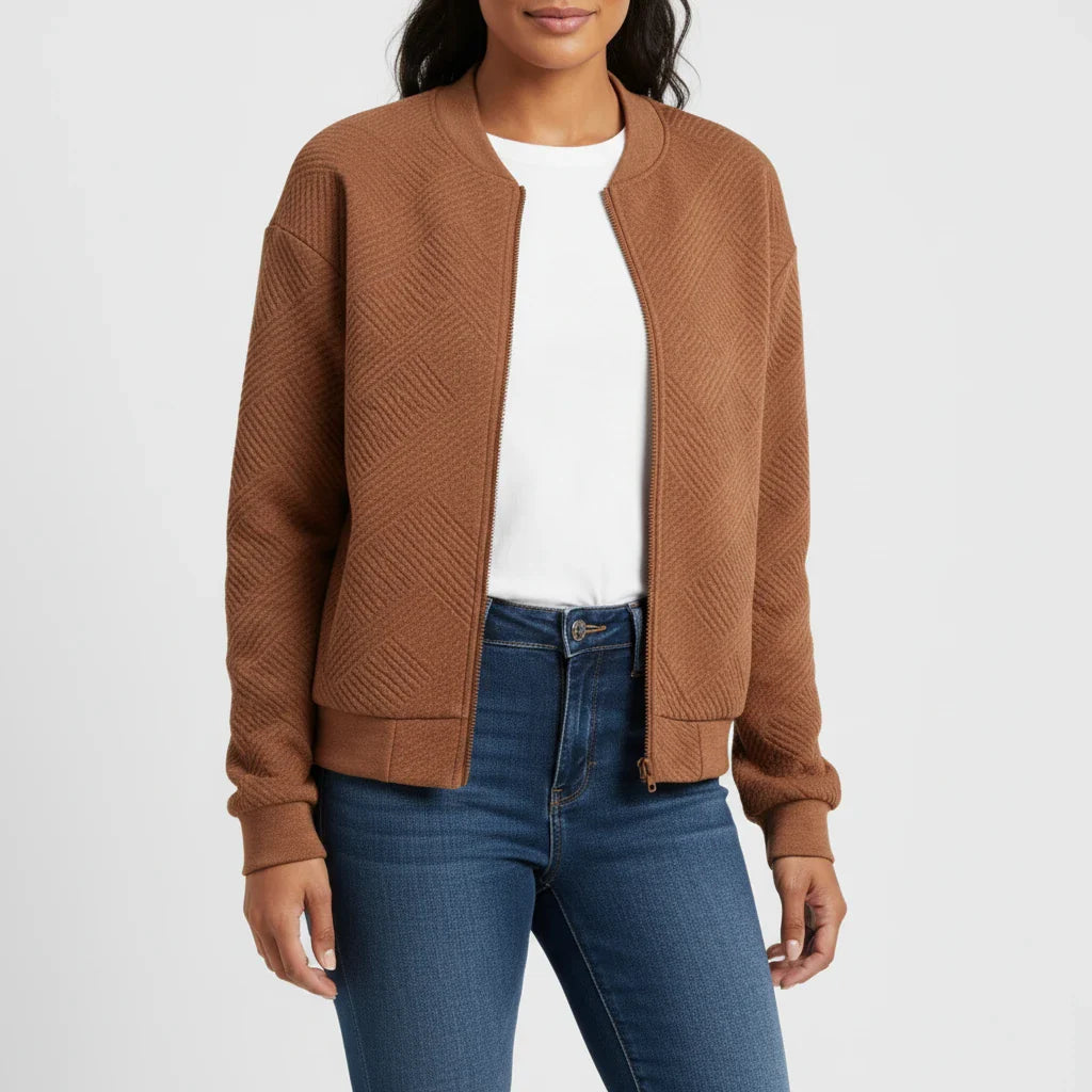 Zippered Jacket in Blue - image 9