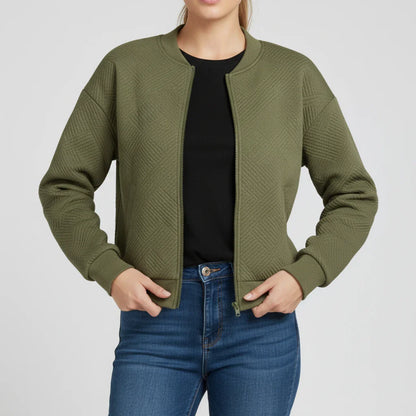 Zippered Jacket in Blue - image 11