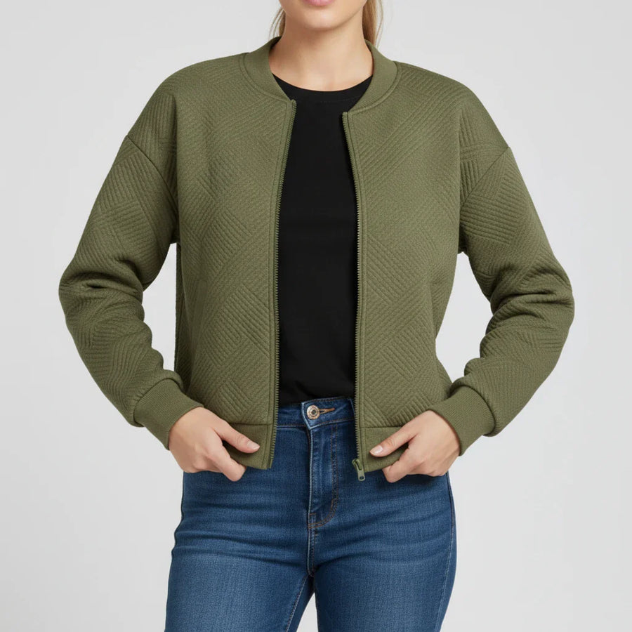 Luvrefashion | Zippered Jacket in Blue - image 11