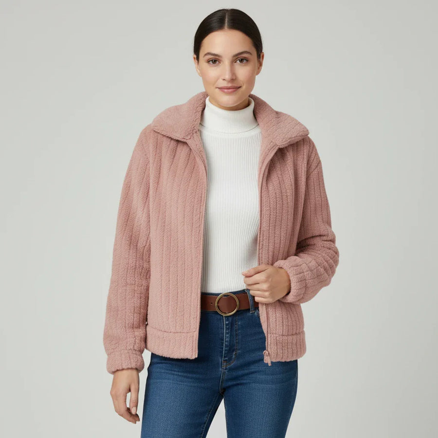Luvrefashion | Ladies' Zippered Jacket in Dark Blue - image 7
