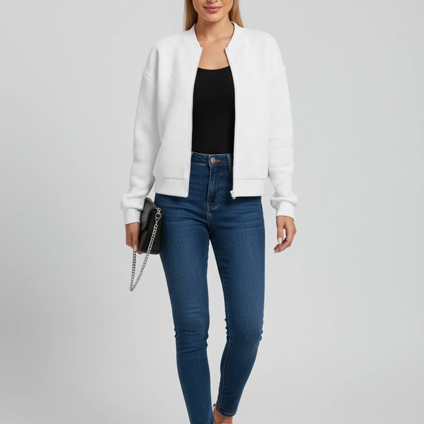 Zippered Jacket in Blue - image 6