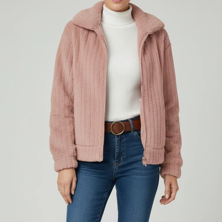 Luvrefashion | Ladies' Zippered Jacket in Dark Blue - image 8