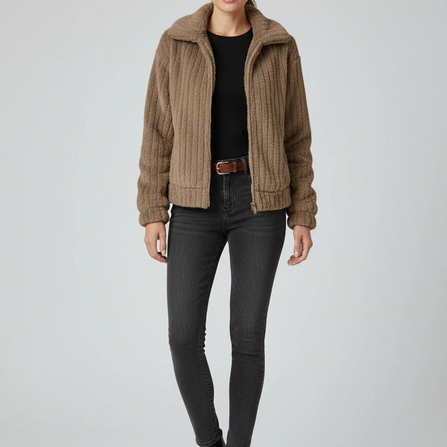 Luvrefashion | Ladies' Zippered Jacket in Dark Blue - image 12