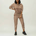 Women's Jogger Set - Two-Piece Outfit - Brown