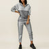 Women's Jogger Set - Two-Piece Outfit - Gray