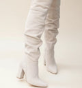 Block Heel Knee-High Boots for Women