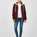 Ladies' Zip-Up Hooded Sweater