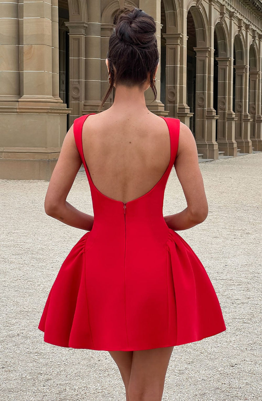 Sophia Red Mini Sundress - Cute Summer Fashion