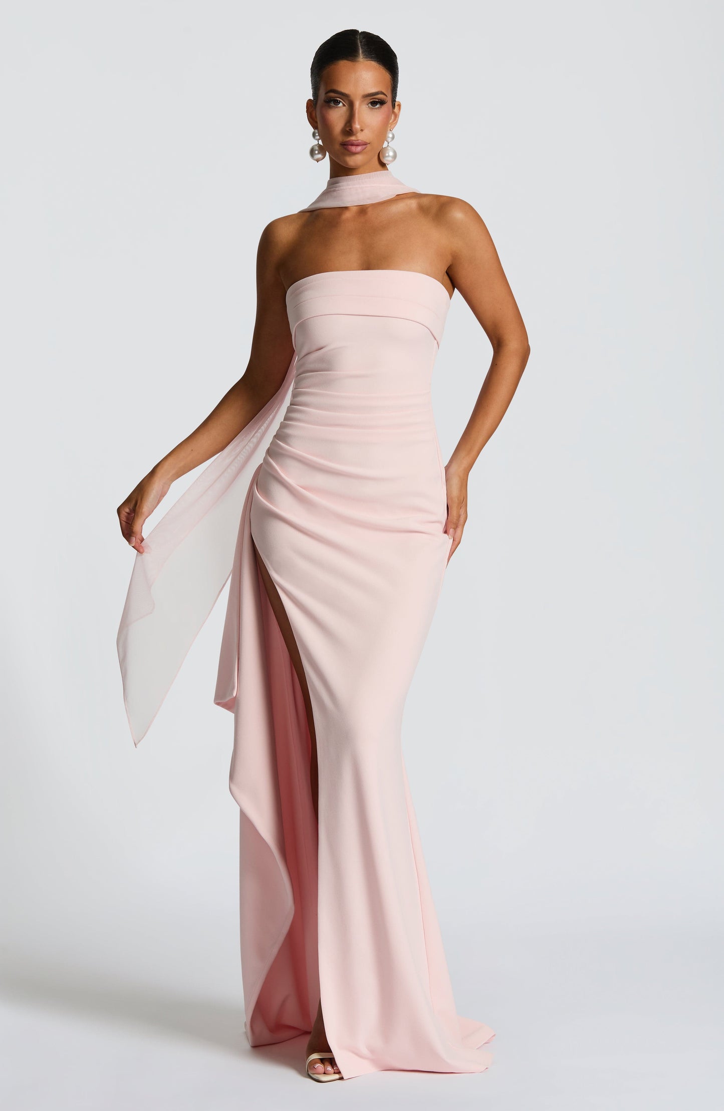 Sophia Blush Maxi Summer Dress