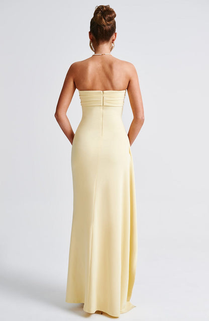 Sophia Lemon Maxi Summer Dress