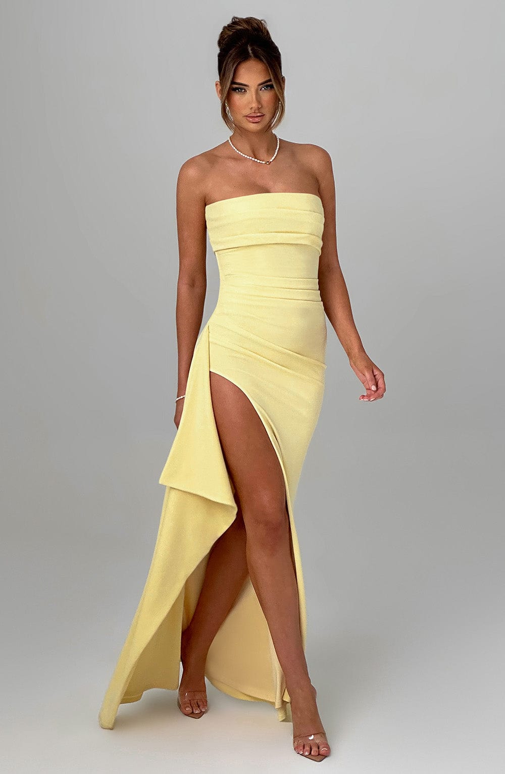 Sophia Lemon Maxi Summer Dress